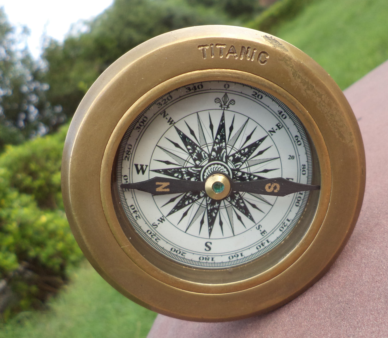 Vintage Nautical Compass, Heavy Solid Brass, Stanley London