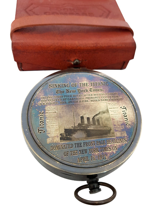 Magnetic Functional Pocket Compass Nautical Maritime Vintage Titanic Brass Compass Outdoor Gear