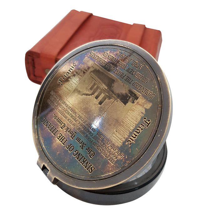 Magnetic Functional Pocket Compass Nautical Maritime Vintage Titanic Brass Compass Outdoor Gear