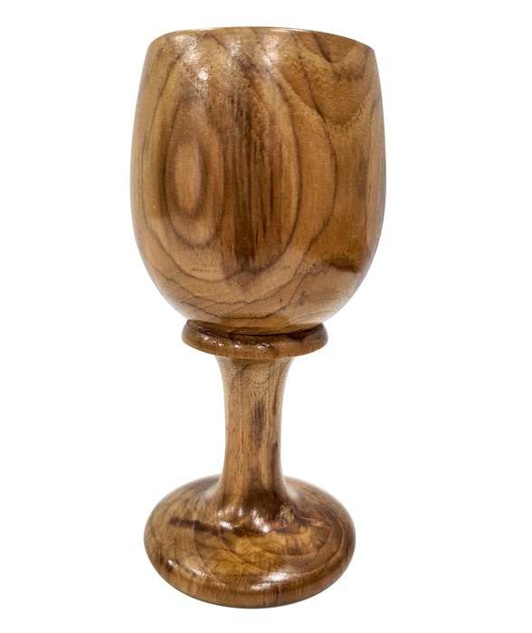 Antique Style Handmade Wooden Goblet Wine Cup Wood Chalice Drinking Cup For Party Favors & Housewarming