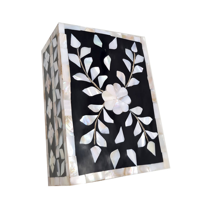 Decorative Box Floral Design Multipurpose Storage Keepsake Box Handcrafted Bone Inlay Organizer Jewelry Box