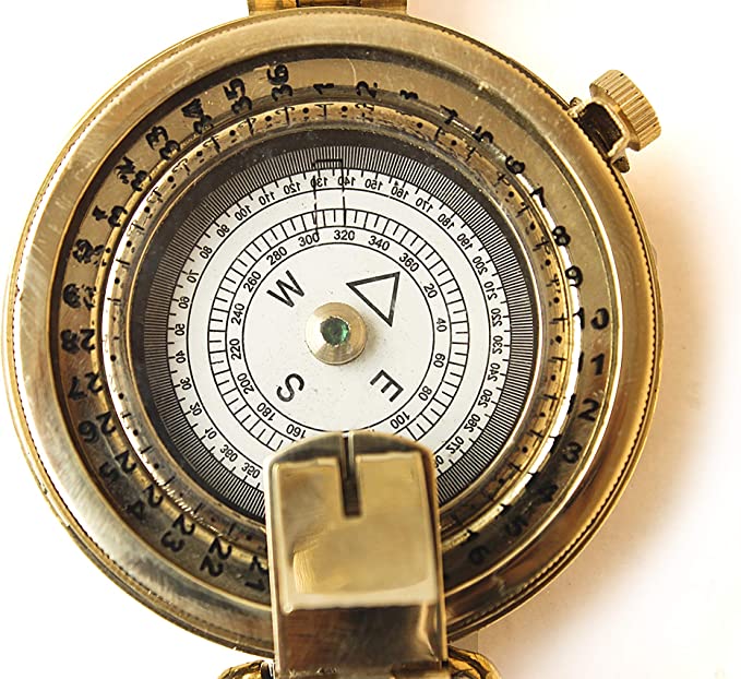 Antique Maritime Sailor Marine Brass Compass Handmade Vintage Pocket Compass