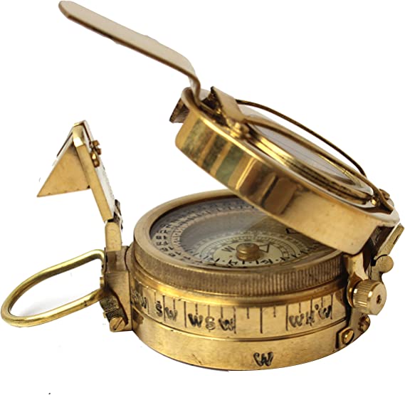 Antique Maritime Sailor Marine Brass Compass Handmade Vintage Pocket Compass