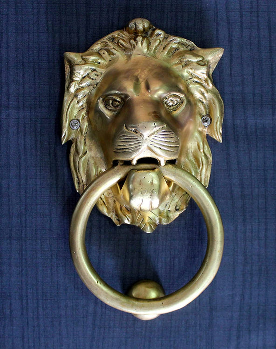 Authentic Vintage Brass Lion Door & Gate Knocker Handle Pull Door Accessories Home Decor