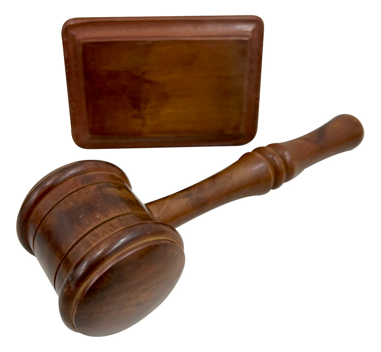 Handcrafted Wood Perfect Premium Quality Wood and Sound Rectangular Block Set Justice Gavel