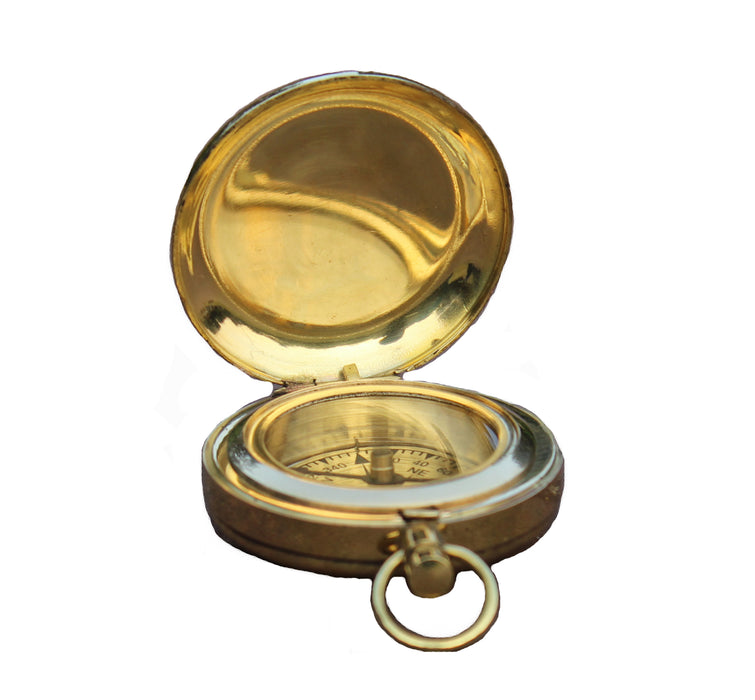 Nautical Collectible Retro Style Compass Decorative Gift Item Brass Finish Compass (Brass Finish)