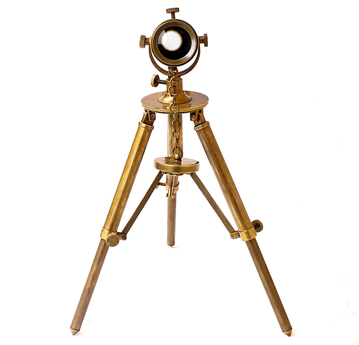 Maritime Ship Instrument Functional Clear Vision Telescope Instrument Vintage Table Decorative Antique Brass Telescope W/Tripod Nautical Marine Handmade Collectible Gifts Home Office