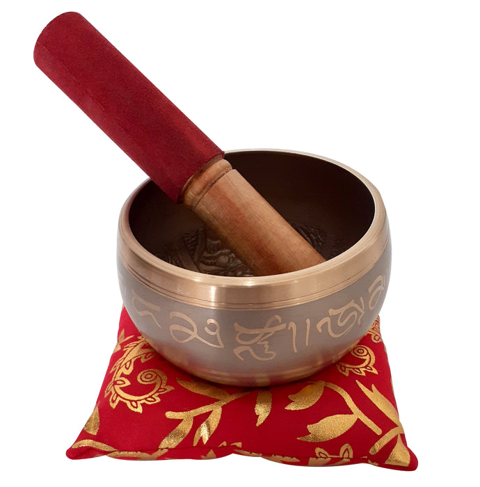 Antique Copper  Handcrafted Tibetan Mediation Singing Bowl Sound Therapy Instrument For Healing & Mindfulness